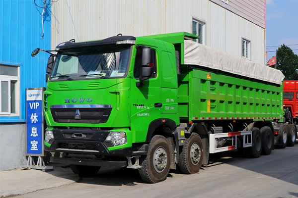 Euro 4 480HP Sinotruk HOWO T7H used 8X4 dump truck tipper truck