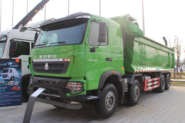 380HP Euro 5 HOWO T6G 8X4 used dump truck